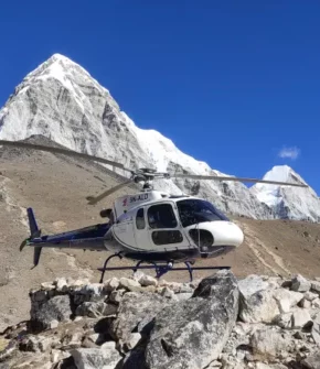 Gorakshep to Lukla helicopter flight