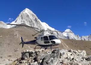 Gorakshep to Lukla helicopter flight