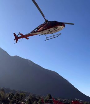 Manaslu Base Camp to Kathmandu Helicopter Flight