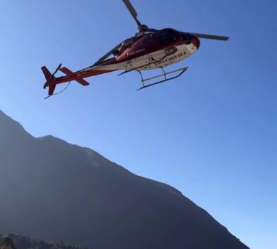 Manaslu Base Camp to Kathmandu Helicopter Flight