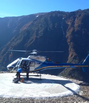 Namche to Lukla Helicopter Flight