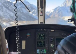 Tengboche to Kathmandu Helicopter Flight