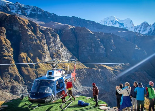 Annapurna Base Camp to Kathmandu Helicopter Flight