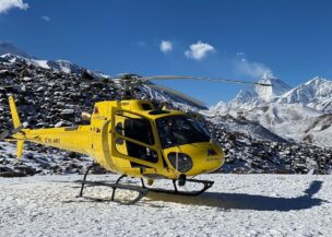 Chhukung to Lukla Helicopter Flight