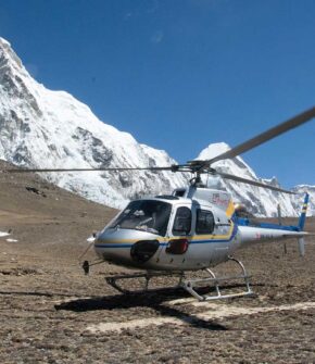Dinboche to Kathmandu Helicopter Flight