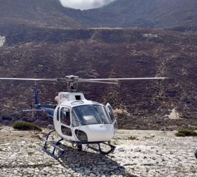 Dingboche to Lukla Helicopter Flight