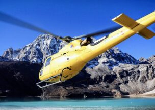 Machhermo to Kathmandu Helicopter Flight