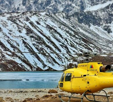 Gokyo to Lukla Helicopter Flight