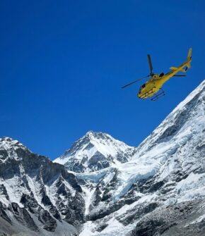 Lobuche to Kathmandu Helicopter Flight
