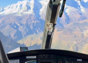 Lobuche to Lukla Helicopter Flight