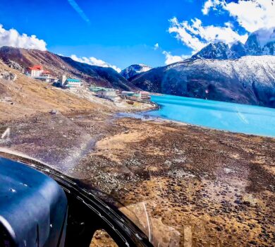 Gorakshep to Gokyo Lake Helicopter Flight