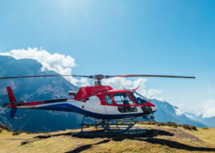 Kongde to Kathmandu Helicopter Flight