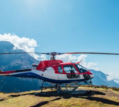 Kongde to Kathmandu Helicopter Flight