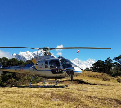 Thame to Kathmandu Helicopter Flight