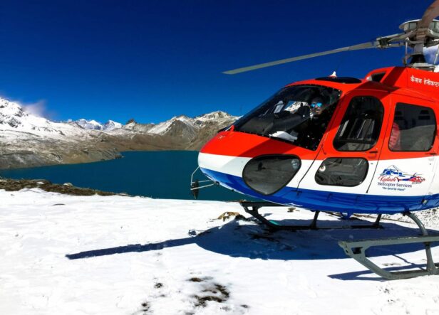 Kathmandu to Tilicho Lake Helicopter Flight