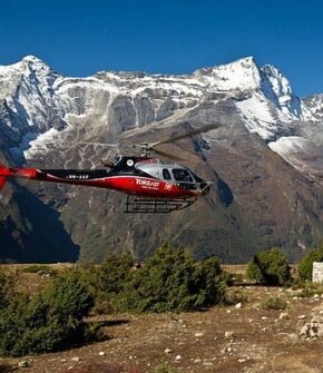 Yak Kharka to Kathmandu Helicopter Flight