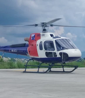 Manang to Kathmandu Helicopter Flight