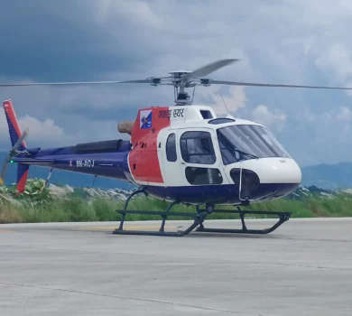 Manang to Kathmandu Helicopter Flight