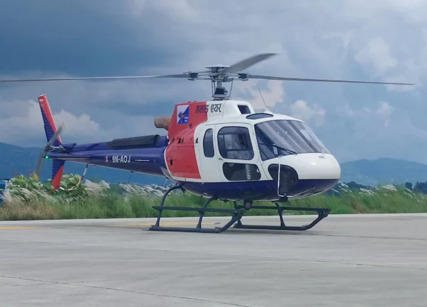 Manang to Kathmandu Helicopter Flight