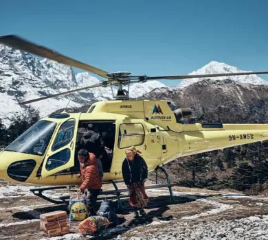 Helicopter Rescue from Pheriche