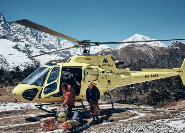 Helicopter Rescue from Pheriche