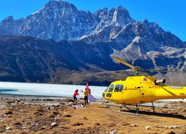 Lukla to Gokyo Lake Helicopter Landing Tour