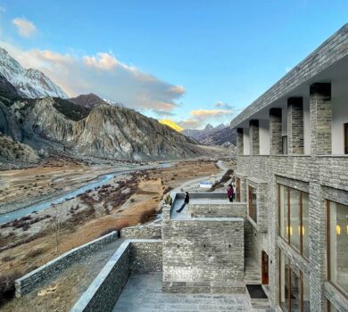 Luxury Mountain Lodge Manang Helicopter Trek