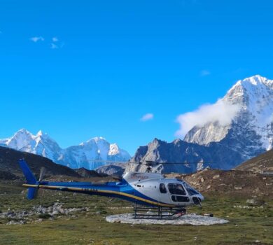 Thangnak to Kathmandu Helicopter Flight