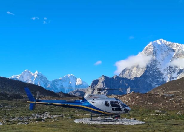 Thangnak to Kathmandu Helicopter Flight