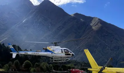 Lukla Helicopter Flight in September
