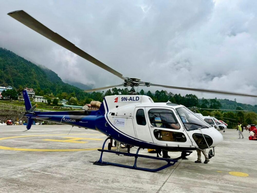 Lukla Helicopter Flight in November