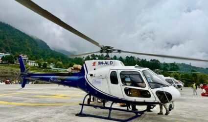 Lukla Helicopter Flight in November